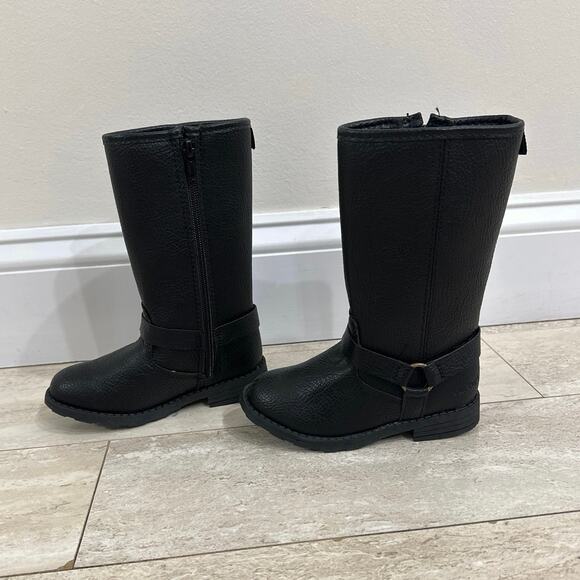Carter’s Girls Black Boots 10T - Picture 3 of 8
